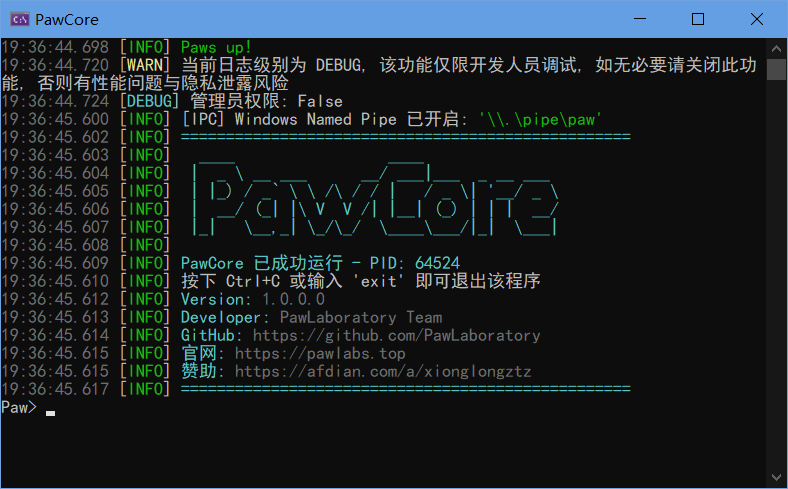 目前的PawCore外观